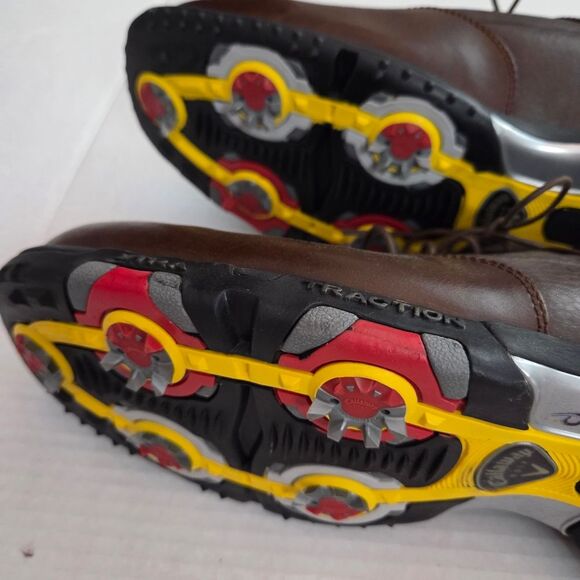 Vintage Callaway CG Collection Men's Size 13 Brown Leather Golf Shoes M138-45 - Picture 5 of 10